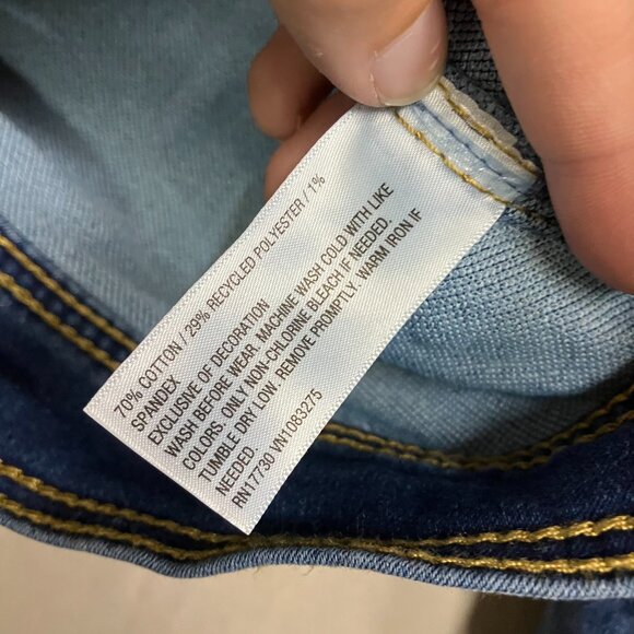 Cat & Jack Girls' Size Medium, Medium Wash Denim Style Snap Closure Jean Jacket - Picture 5 of 12